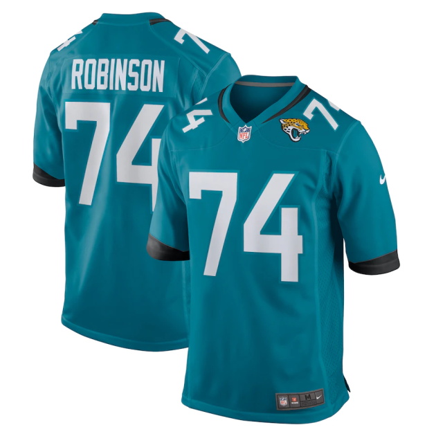 mens nike cam robinson teal jacksonville jaguars game jersey